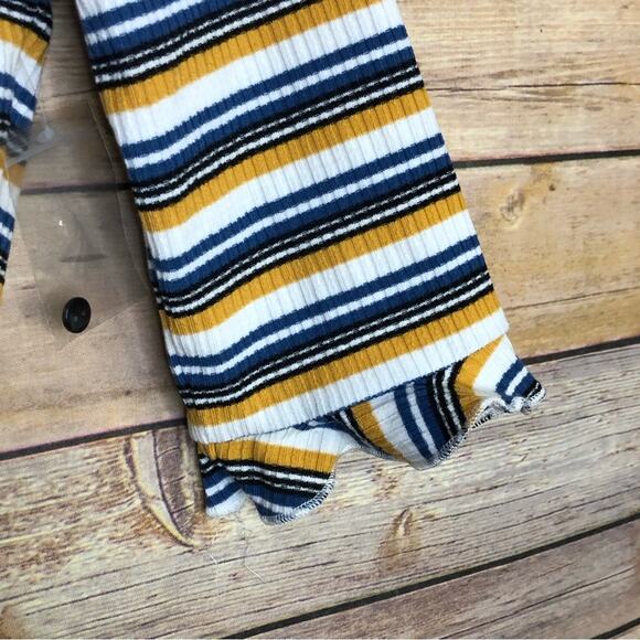 NWT ModCloth Ribbed Stripe Henley Top - Picture 6 of 8